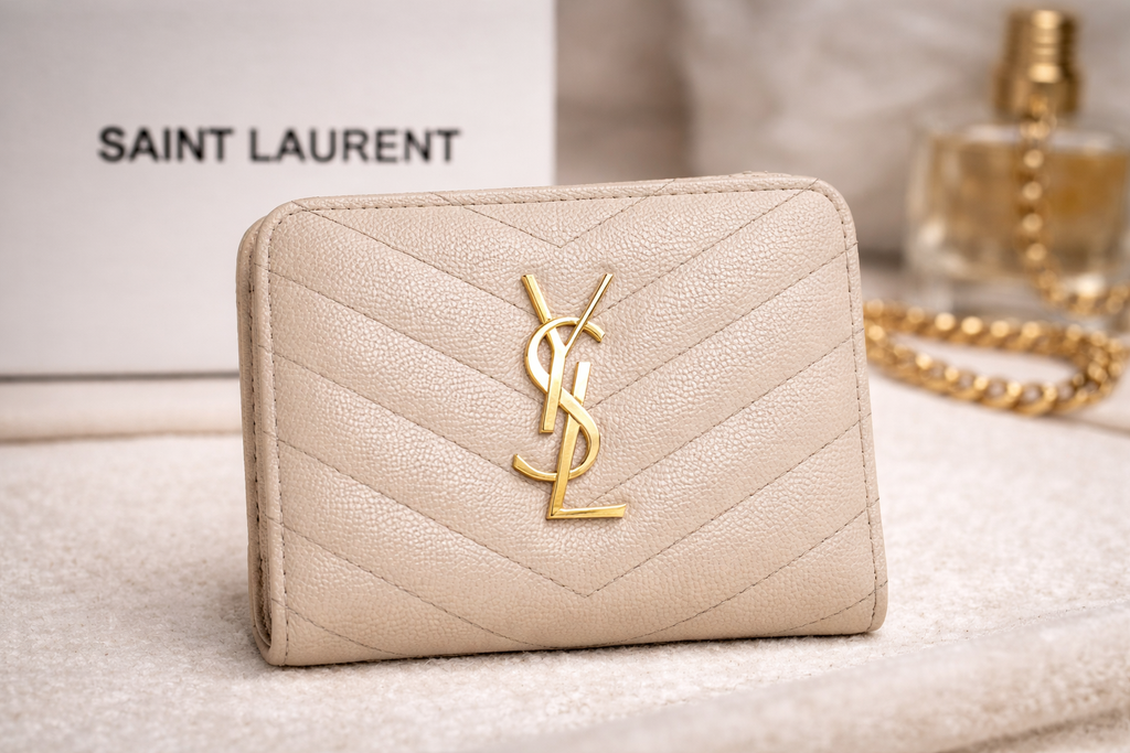 Saint Laurent Cassandre Matelassé zip-around wallet