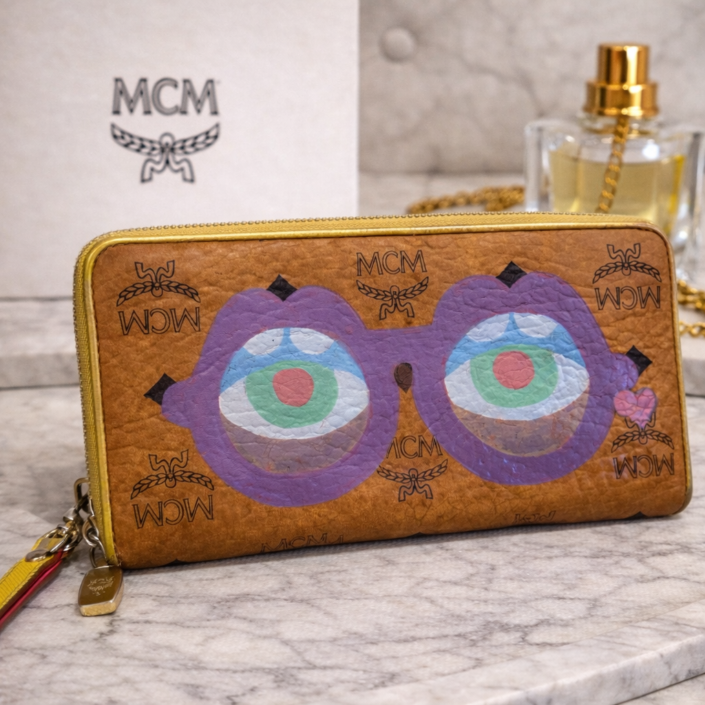 MCM x Craig & Karl Eyes on the Horizon Zip Around Wallet Limited Edition Pop Art