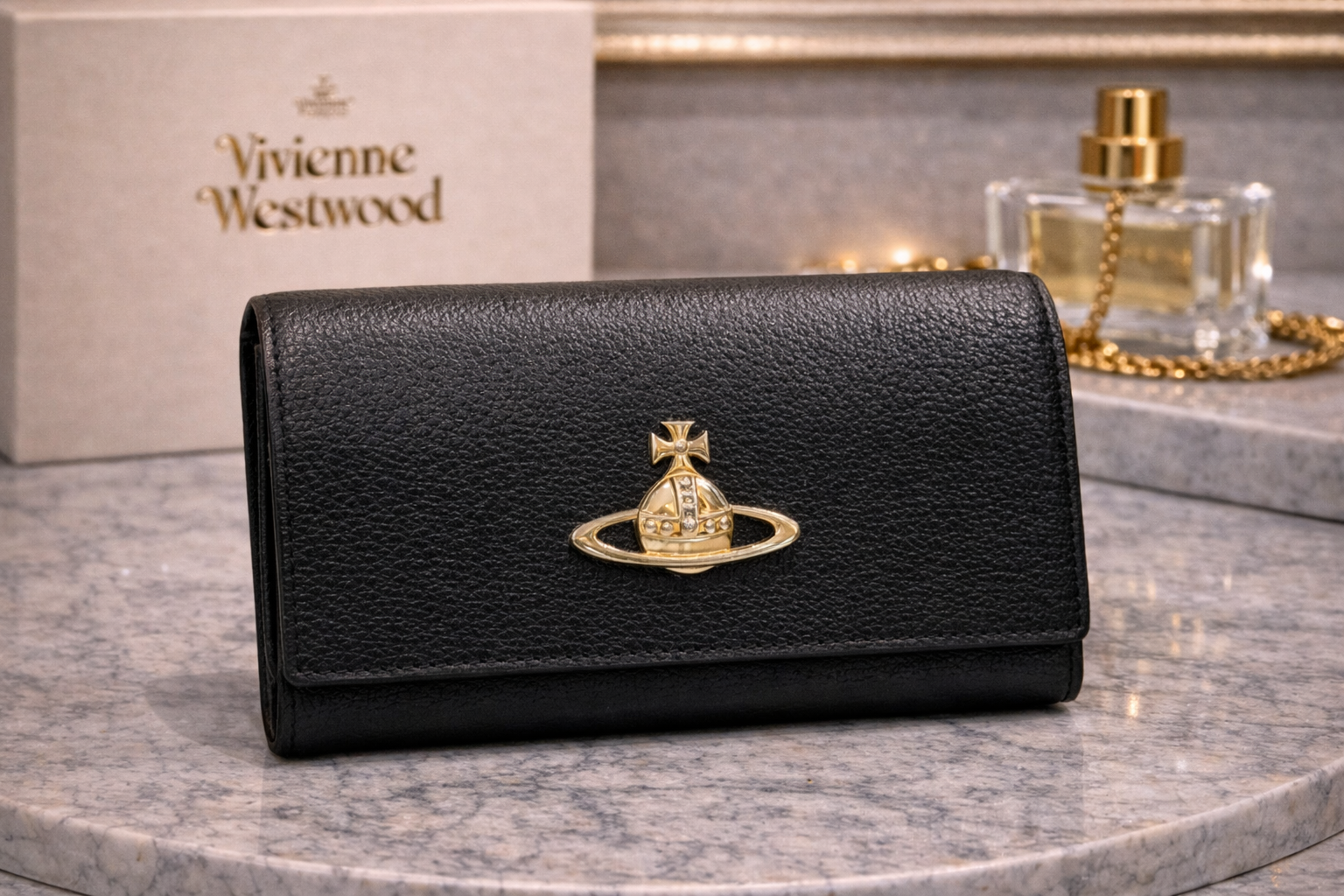 Vivienne Westwood Burgundy Leather Wallet with kisslock