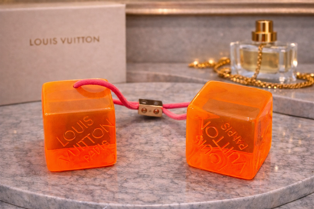 Louis Vuitton Lucite Cube Hair Accessory