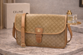 Celine Macadam Canvas Crossbody Bag – Vintage Celine Diffusion | Tan Leather Trim | Made in Italy