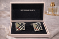 Burberry Enamel Nova Check Cufflinks