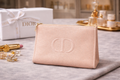 Dior Beauty Canvas Cosmetic Pouch – Embossed CD Logo
