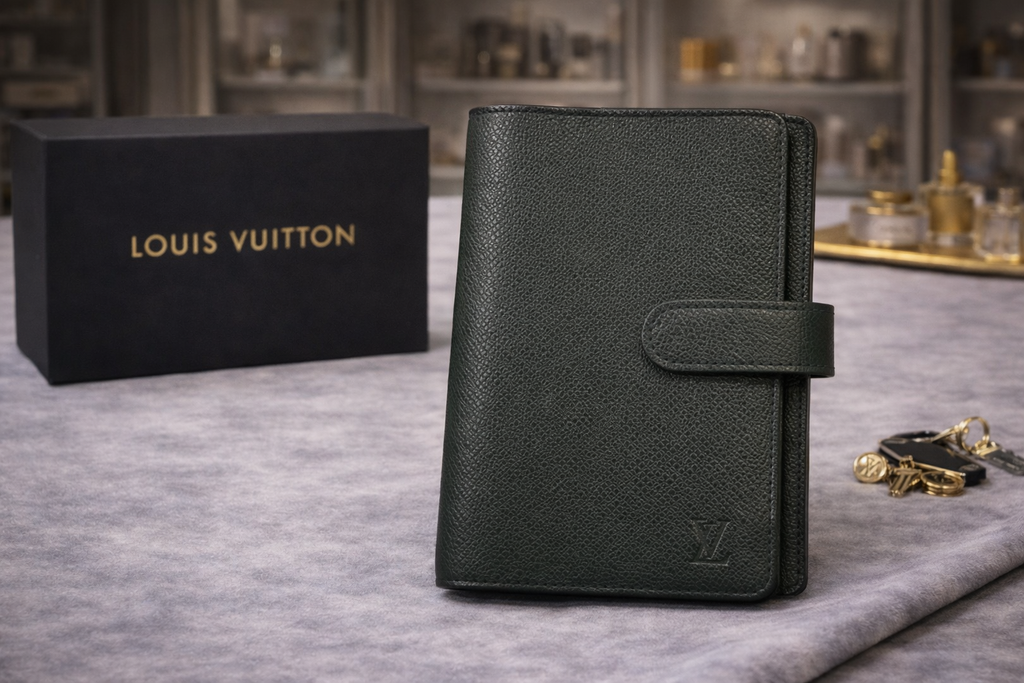 LOUIS VUITTON Taiga Leather Agenda – Dark Green (Epicea)