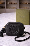 Gucci Black Pebbled Leather Soho Disco Bag