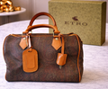 ETRO MILANO Boston Bag w/Lock and 2 Keys
