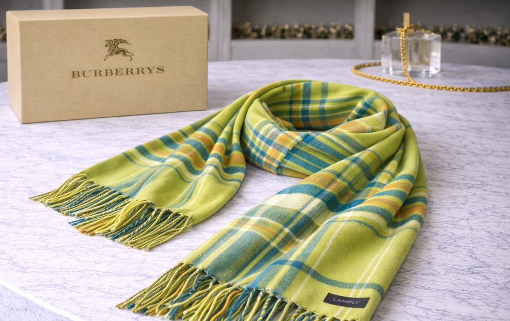 Burberrys of London Vintage scarf -classic plaid pattern