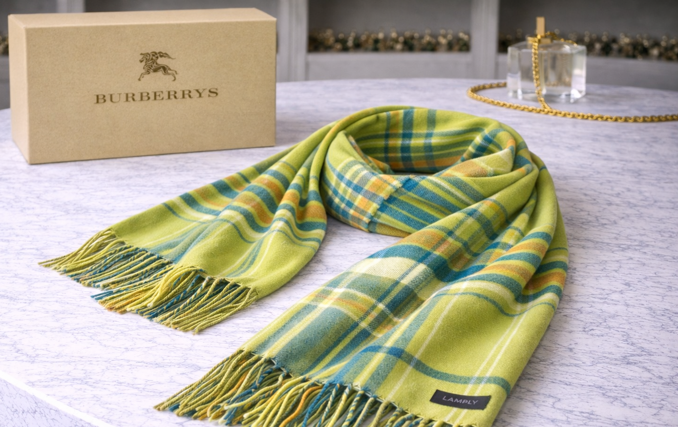 Burberrys of London Vintage scarf -classic plaid pattern