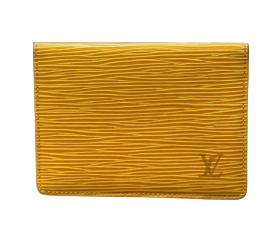 Louis Vuitton Epi Leather Card Holder – Mustard Yellow