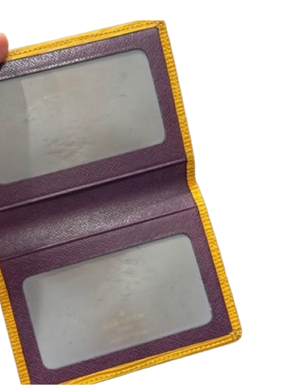 Louis Vuitton Epi Leather Card Holder – Mustard Yellow