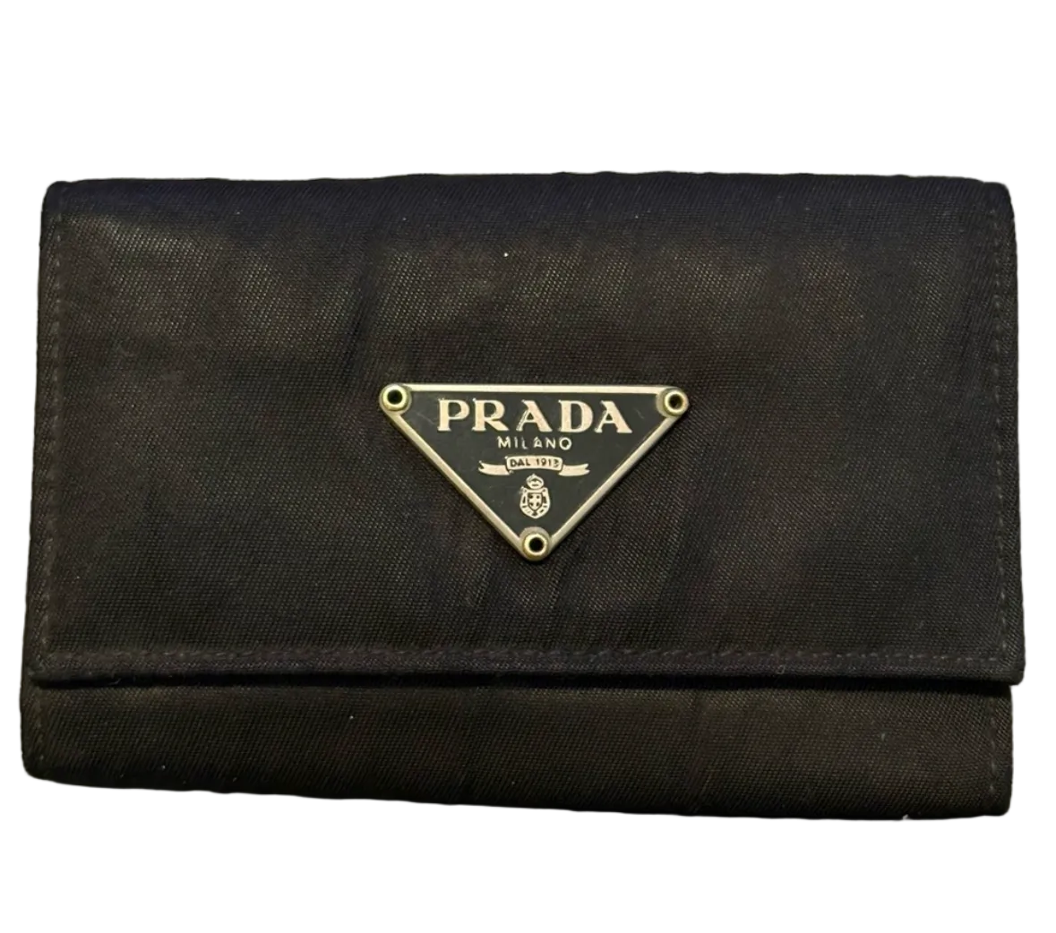 Prada Nero Nylon & Saffiano Leather Key Holder – Black 6 Key Case