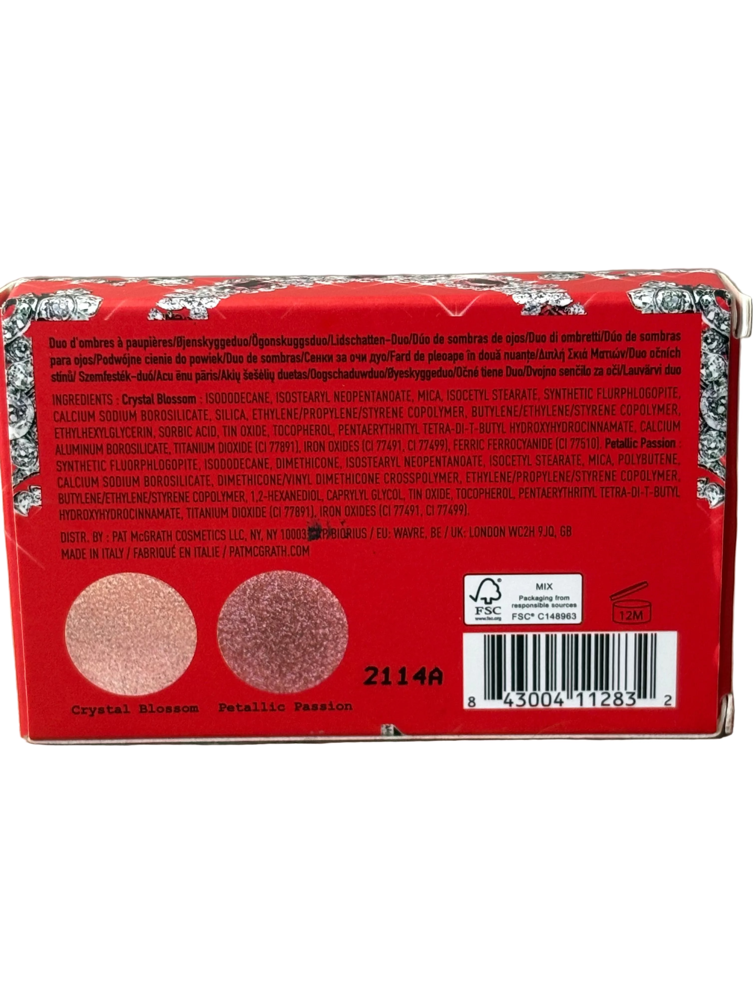 Pat McGrath Labs Luminous Legends Eye Shadow Duo – Petallic Passion – Limited Edition – New