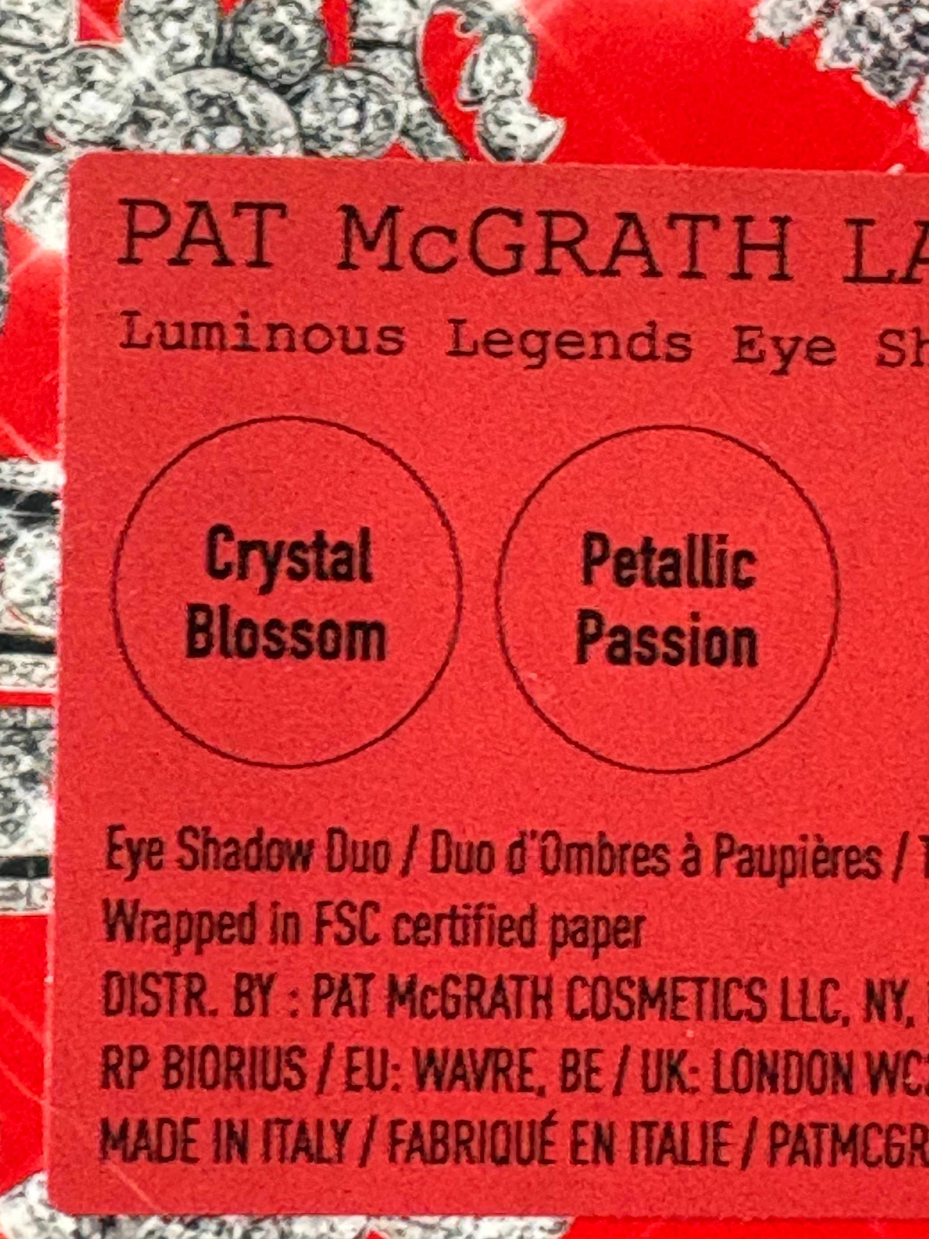 Pat McGrath Labs Luminous Legends Eye Shadow Duo – Petallic Passion – Limited Edition – New