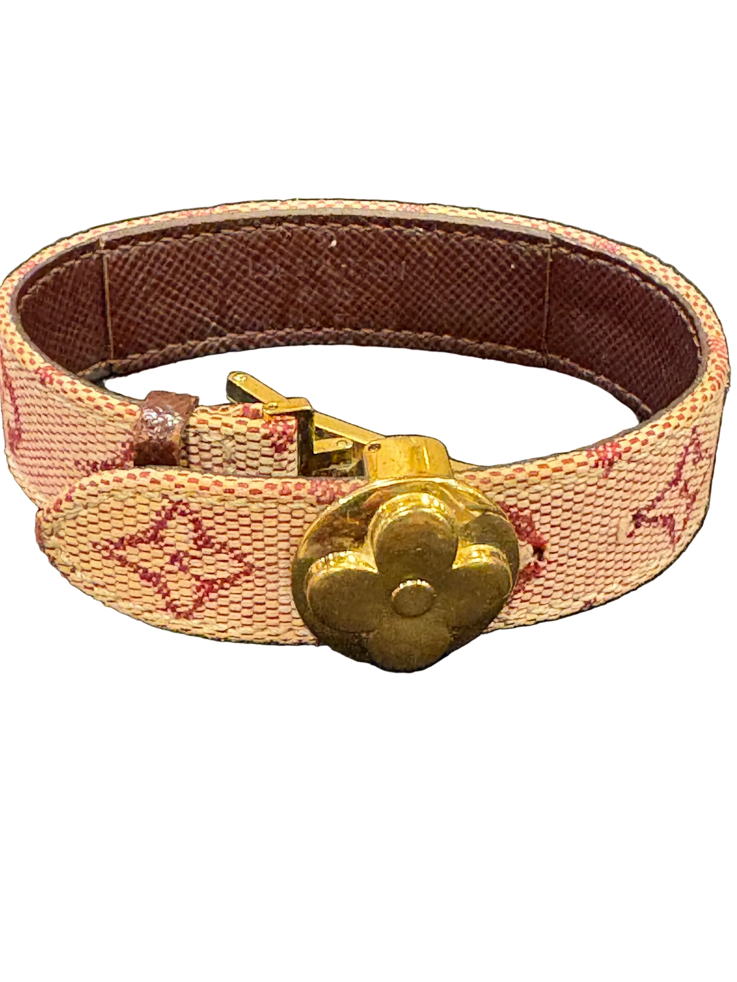 Louis Vuitton Mini Lin “Wish” Bracelet – Cherry Monogram (Y2K Archive)