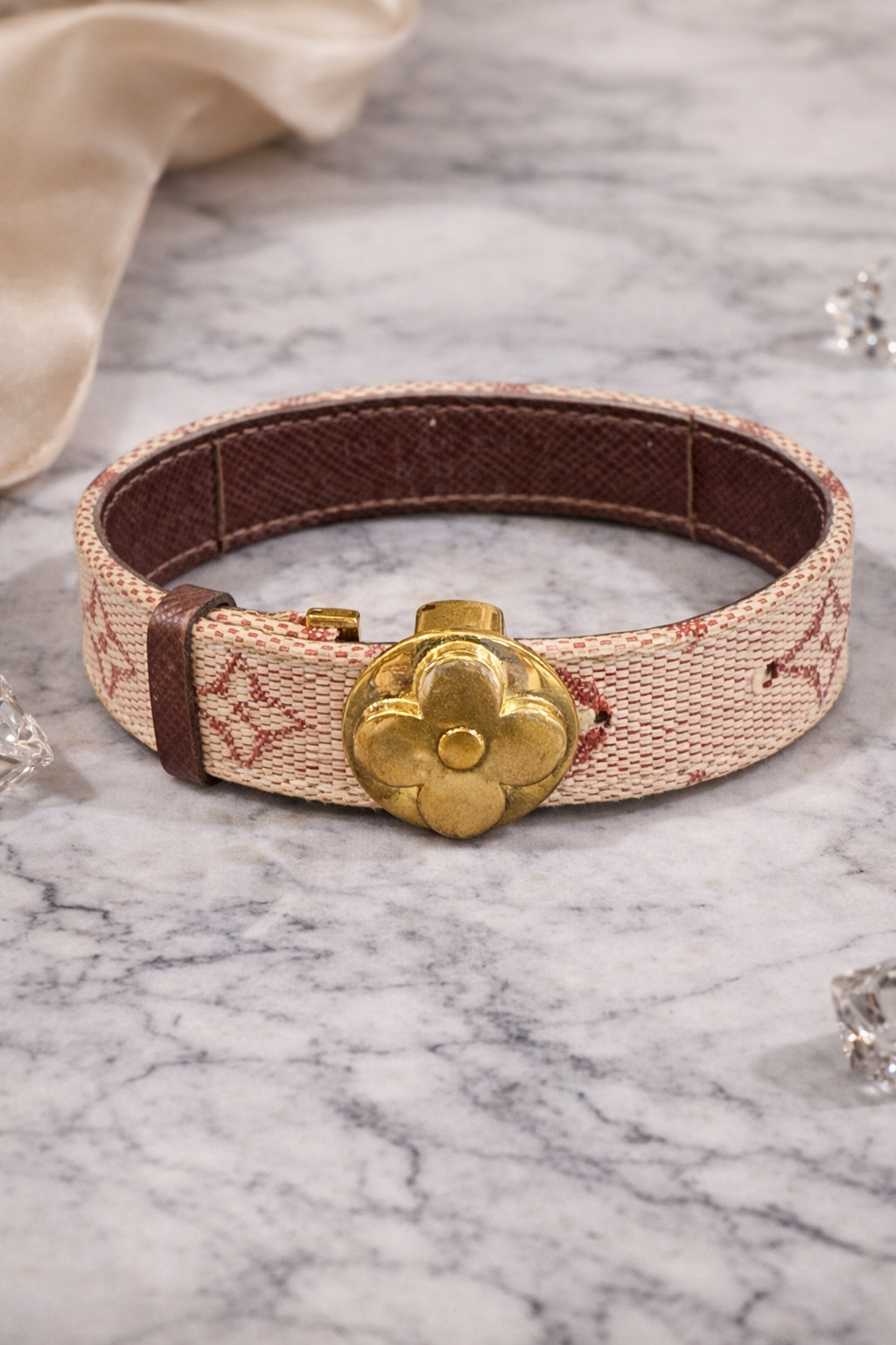 Louis Vuitton Mini Lin “Wish” Bracelet – Cherry Monogram (Y2K Archive)