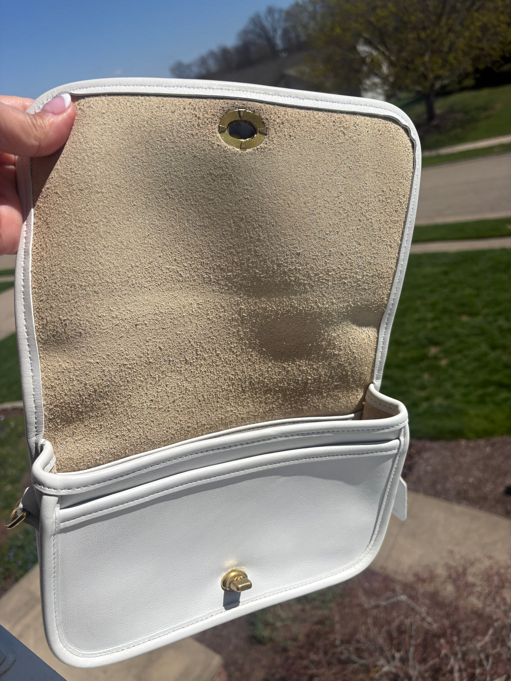 Coach Vintage WHITE Pocket Purse