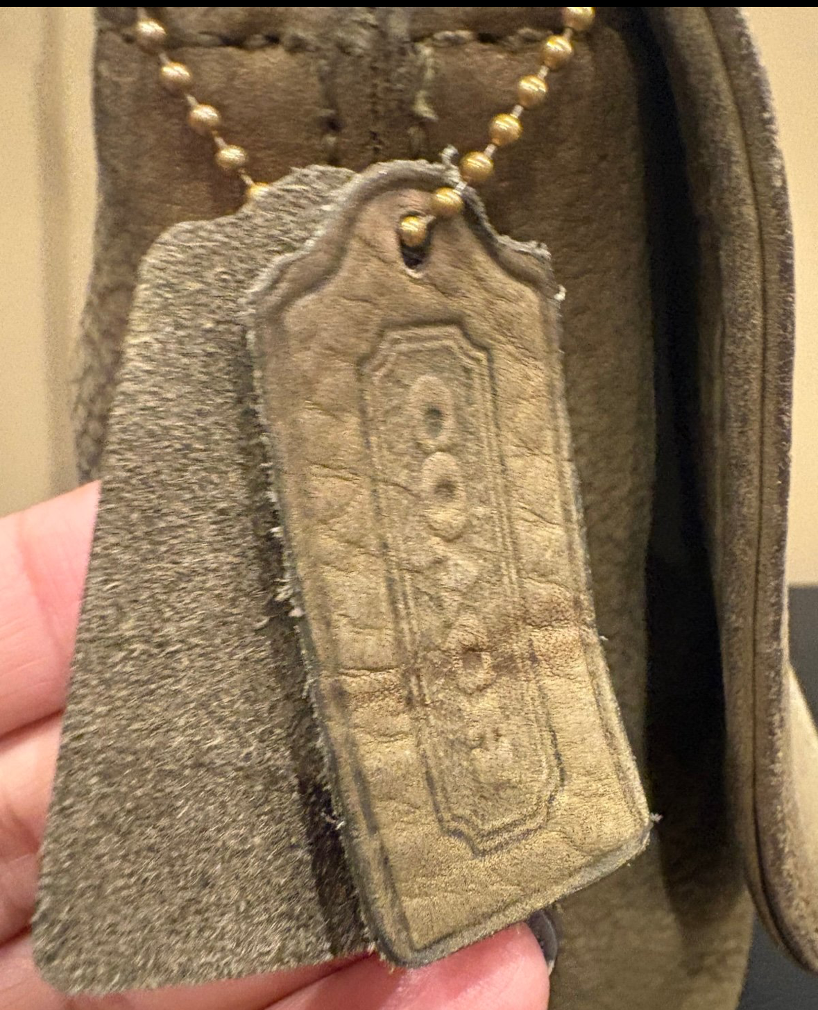 COACH Vintage Sonoma Nubuck Flap Shoulder Bag Sage Green  - Costa Rica