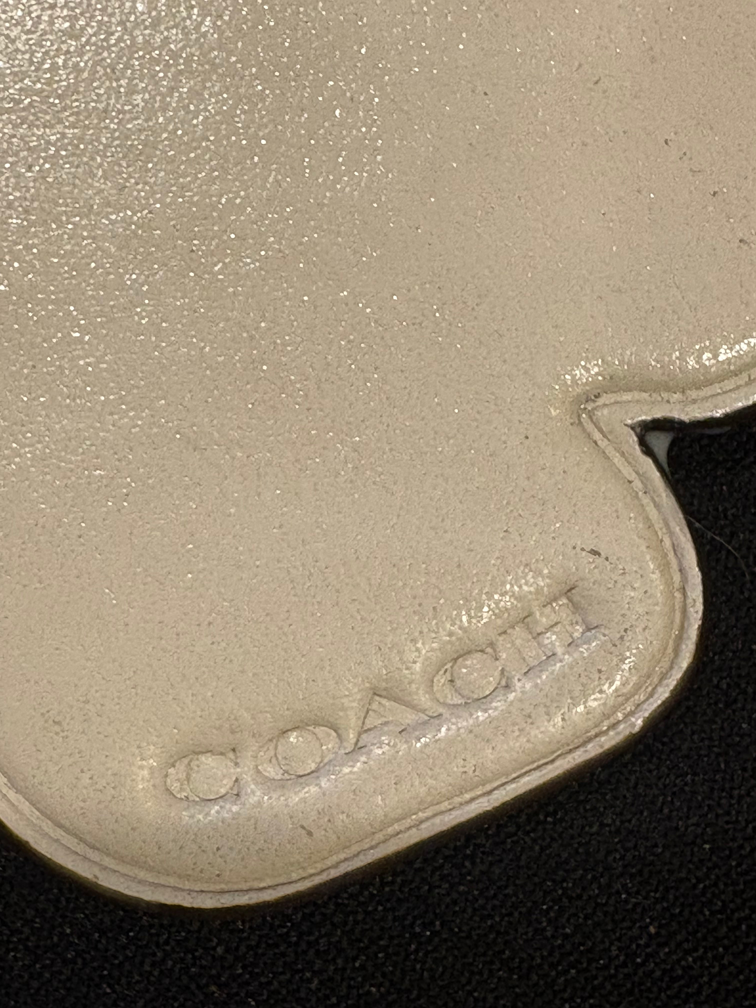 Coach Tea Rose Floral Bag Charm – Ivory/Pink