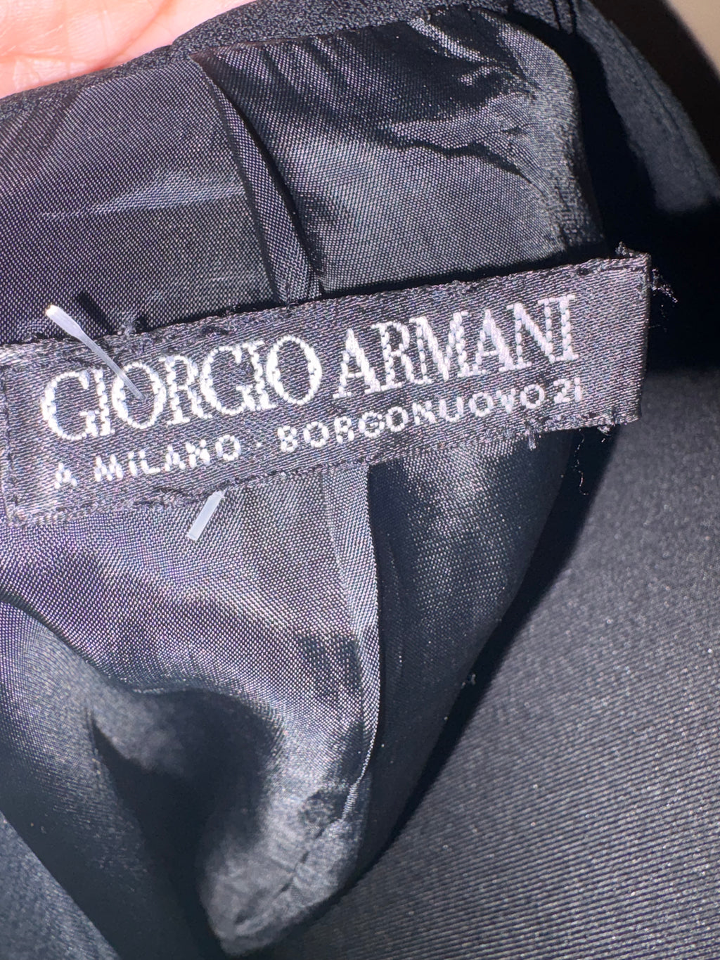 Giorgio Armani Minimalist Black Blazer – Made in Italy Size: IT 42 / US 6–8