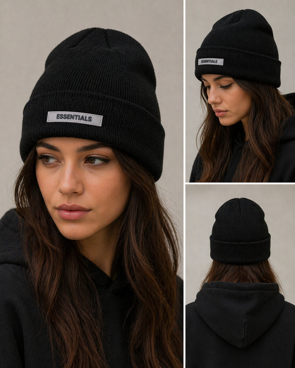 Fear of God Essentials ribbed knit beanie - Black NWT