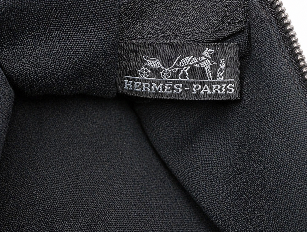 Hermès Paris Fourre Tout MM Tote – Black & Gray Canvas
