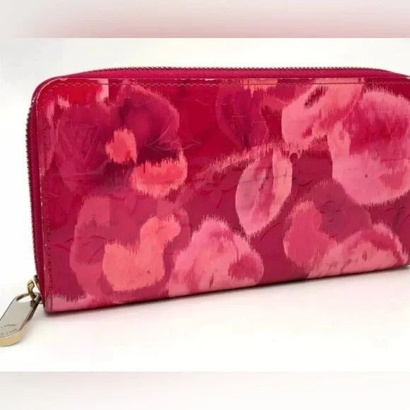Louis Vuitton Monogram Vernis Ikat Zippy Wallet in Rose Indian