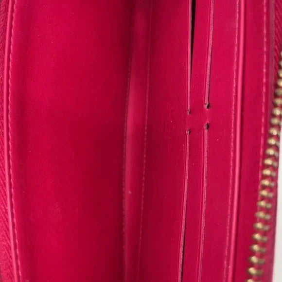 Louis Vuitton Monogram Vernis Ikat Zippy Wallet in Rose Indian