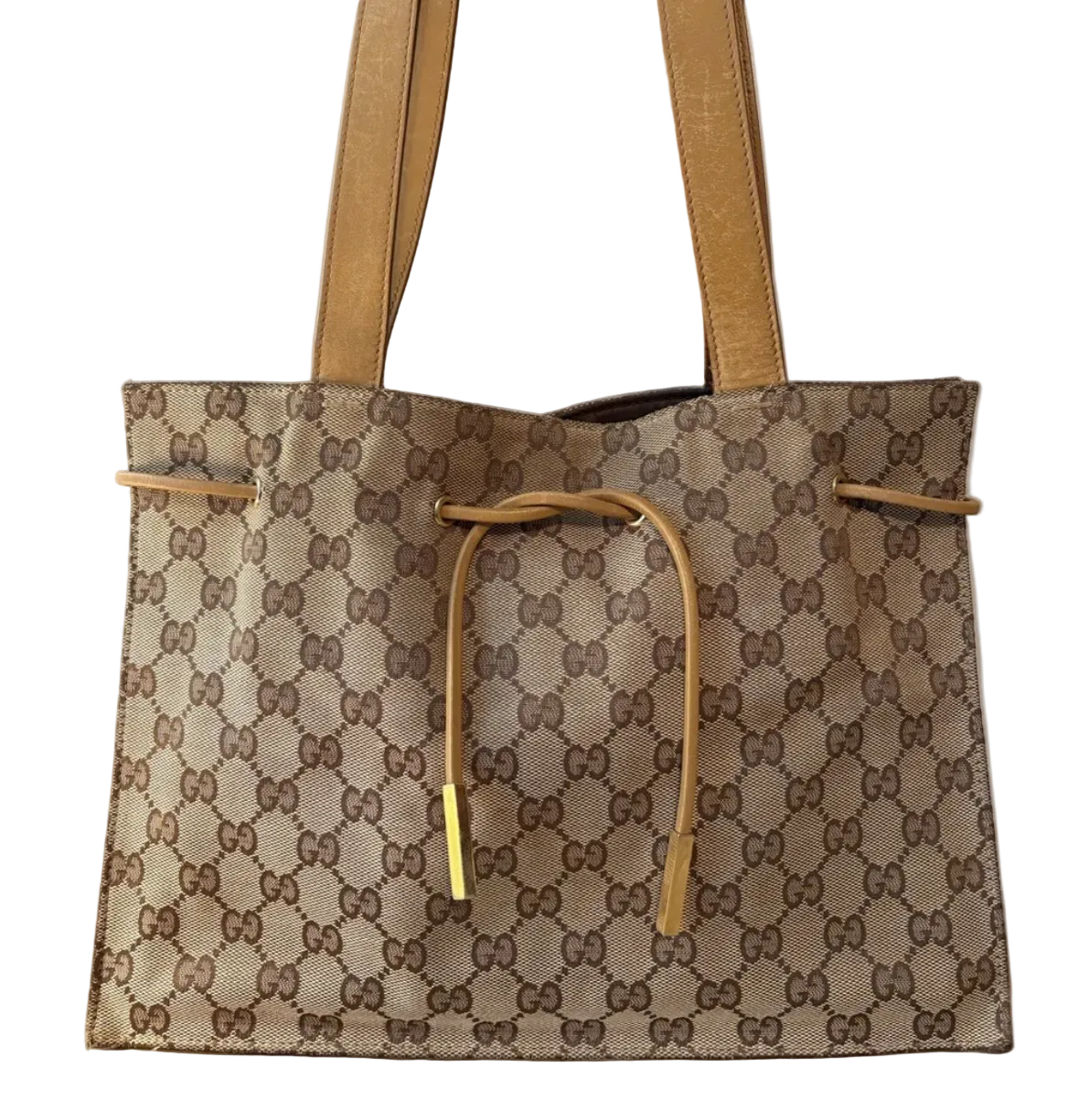 Gucci GG Canvas Drawstring Tote Bag