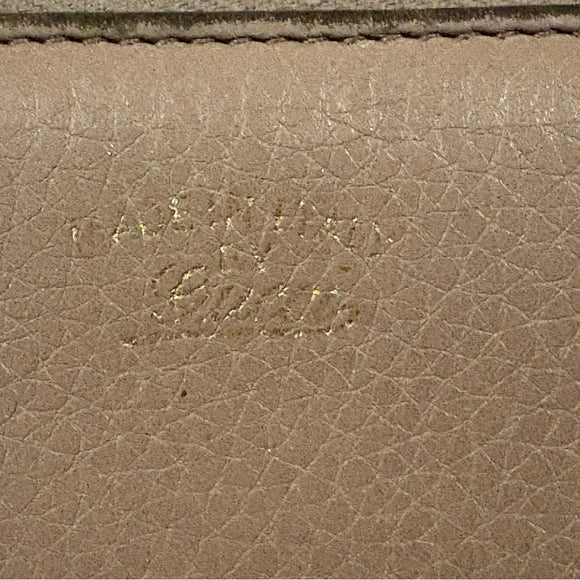 Gucci Bamboo Zip Around Continental Wallet | Mauve / Dusty Pink