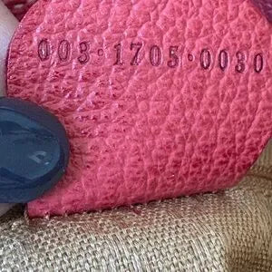 Gucci Red Suede Bamboo Mini Backpack