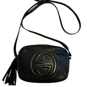 Gucci Black Pebbled Leather Soho Disco Bag