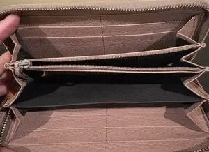 Gucci Bamboo Zip Around Continental Wallet | Mauve / Dusty Pink