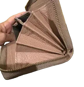 Gucci Bamboo Zip Around Continental Wallet | Mauve / Dusty Pink