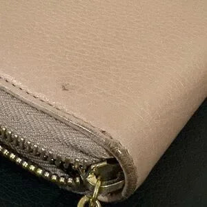 Gucci Bamboo Zip Around Continental Wallet | Mauve / Dusty Pink